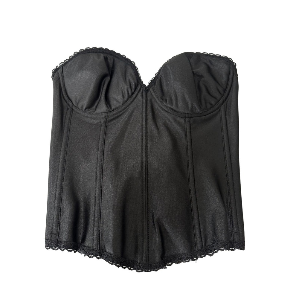 Empire‎ Intimates Corset Bra Women 34D NWT Black Boned Hook & Eye Polyester